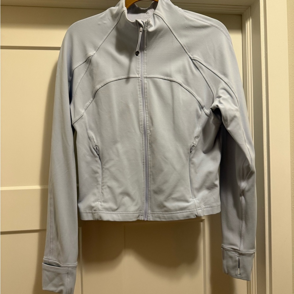 Lululemon Athletica Light Gray Bomber Jacket